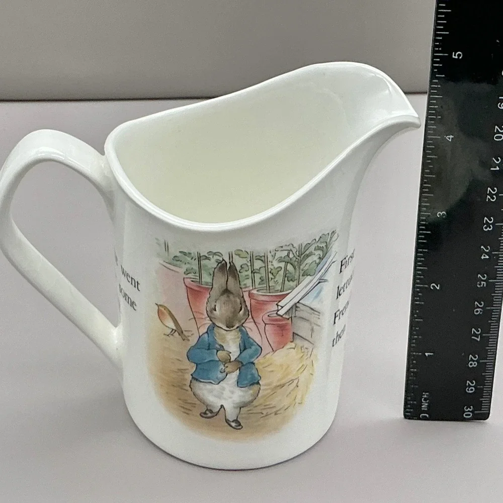 Wedgwood Peter Rabbit Beatrix Potter Cream Pitcher Etruria Barlaston England